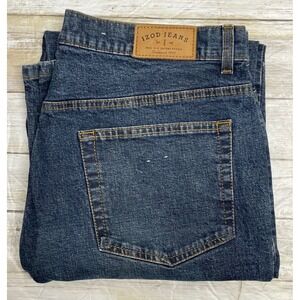 IZOD Jeans Womens Size 12 Dark Wash Denim Straight Leg Pants Casual Everyday